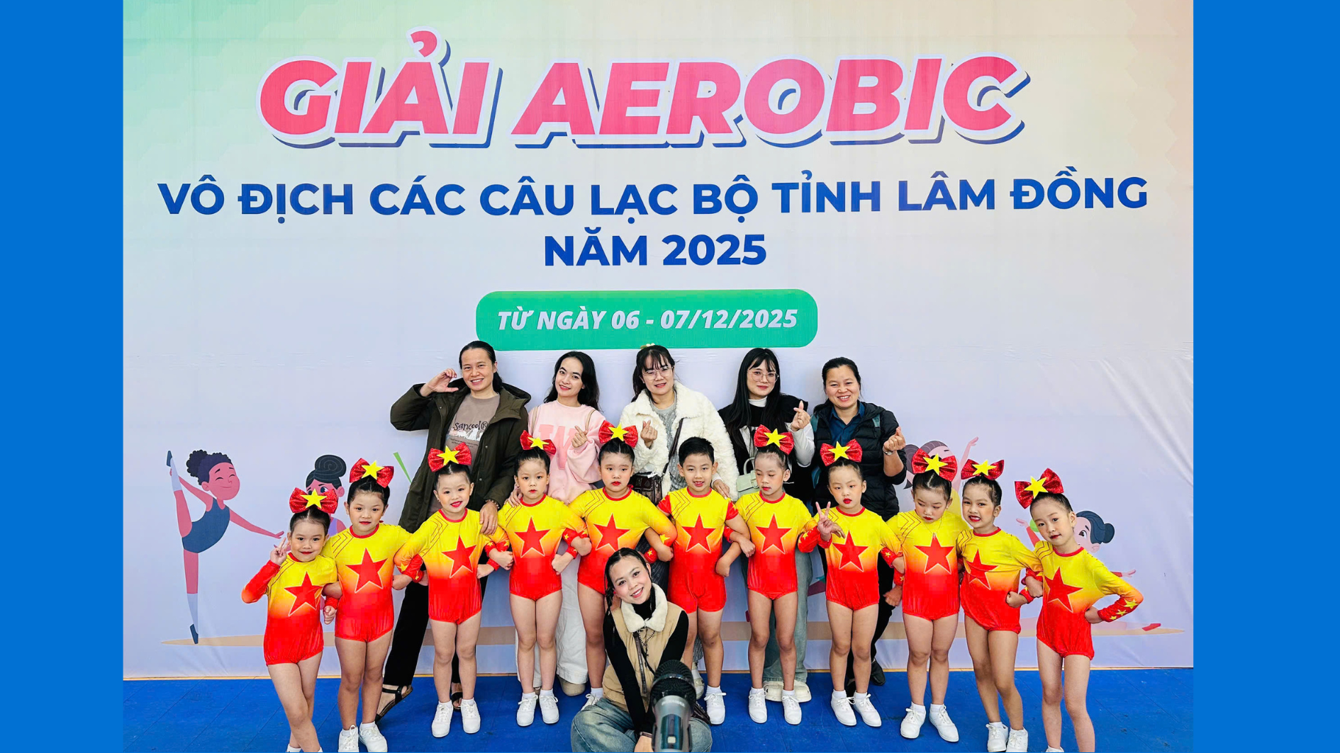 Trường Mầm non Hướng Dương ghi dấu ấn tại Giải Aerobic các CLB tỉnh Lâm Đồng